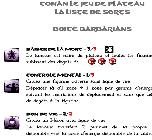 More information about "Liste de Sorts et d' Équipements de la Boite Conan Barbarians"