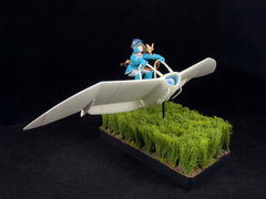 Nausicaa on Moeve glider - 1/20 - Bandai model kit -01
