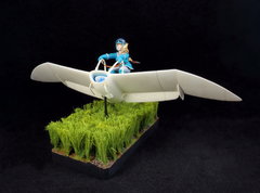 Nausicaa on Moeve glider - 1/20 - Bandai model kit -03