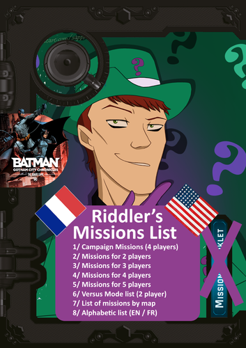 Plus d’informations sur « B:GCC Riddler’s Missions List (EN/FR) - Une liste repensée de toutes les missions »